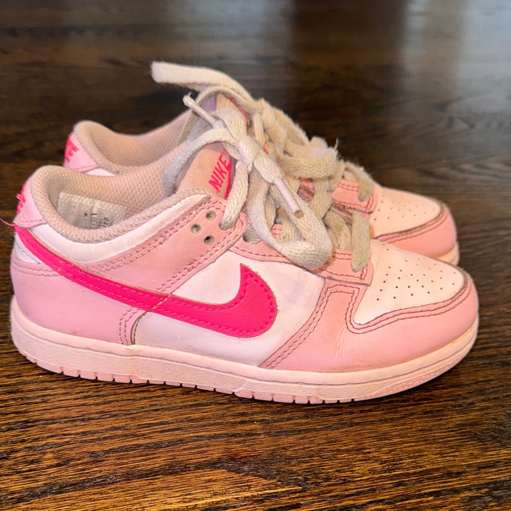 Nike Dunk Low pink toddler girls little kids shoe size 12 C